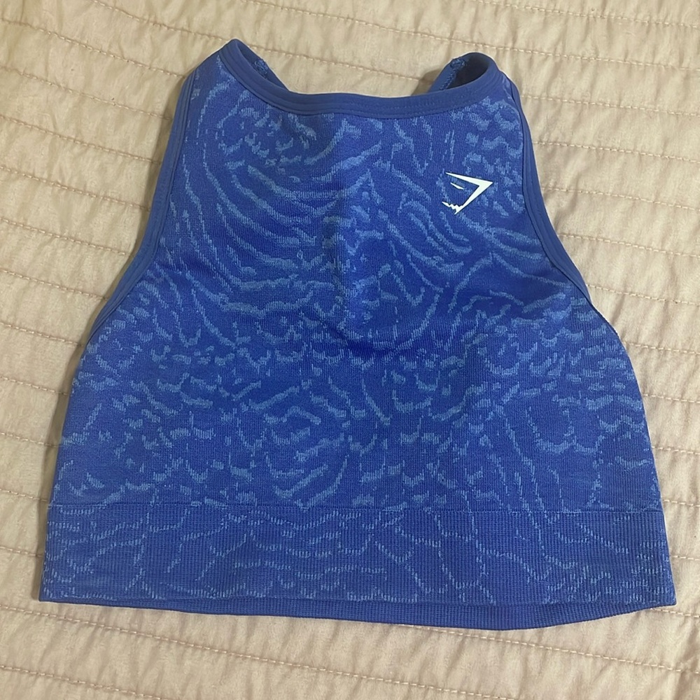 Blue Gymshark sports bra XS